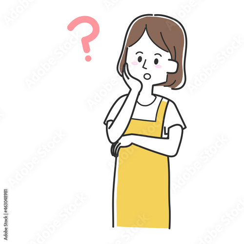 疑問を感じている女性