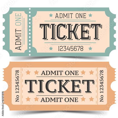 vintage tickets