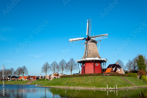 Windmill De Hoop Dokkum, Friesland Province, The Netherlands photo