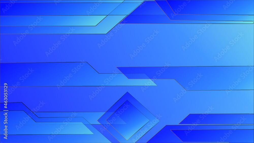 Fototapeta premium Abstract Blue Background with Arrows