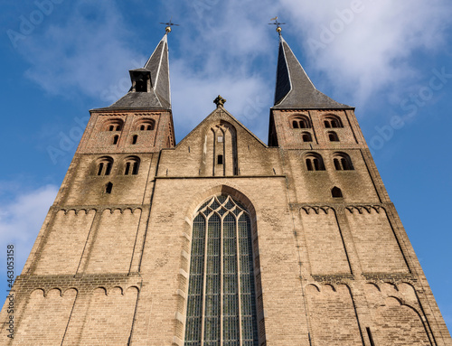 De torens van de Bergkerk in Deventer photo