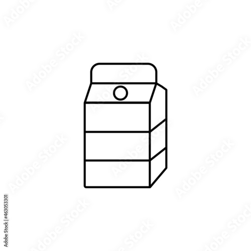 milk icon, drink vector, food illustration