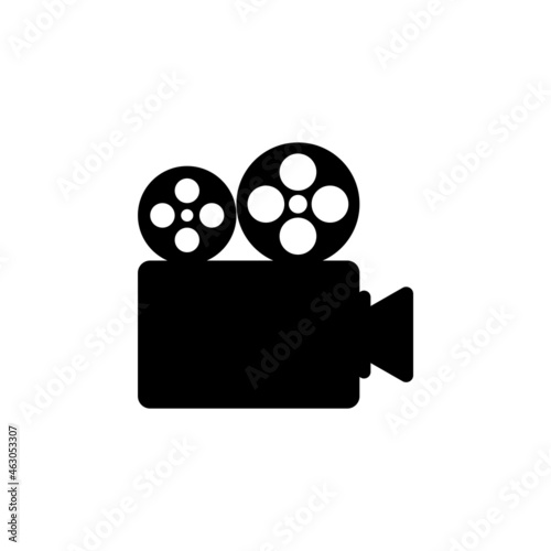 movie camera icon, movie vector, media illustration