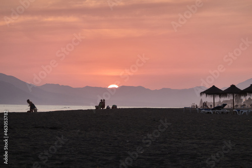Sunset on the beach of Benajarafe. Malaga. Andalusia. Spain. © JaviJfotografo