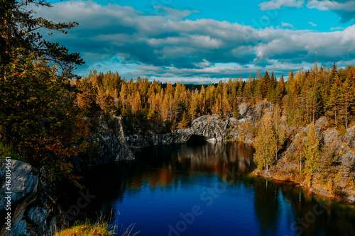 karelia autumn russia forest woods