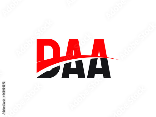 DAA Letter Initial Logo Design Vector Illustration