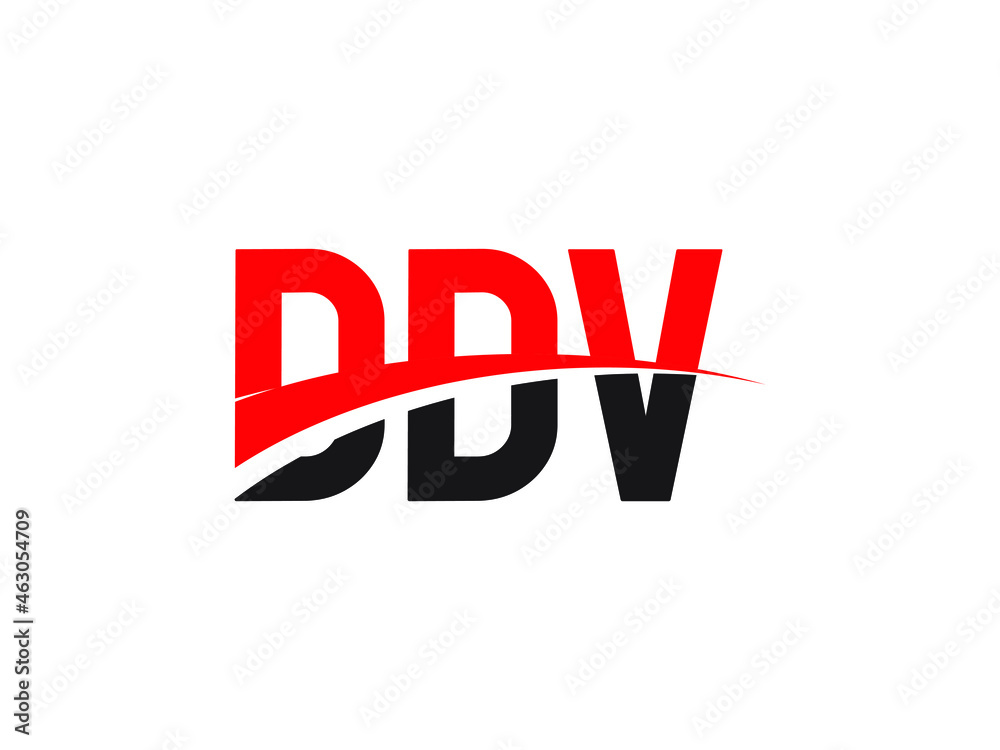 DDV Letter Initial Logo Design Vector Illustration