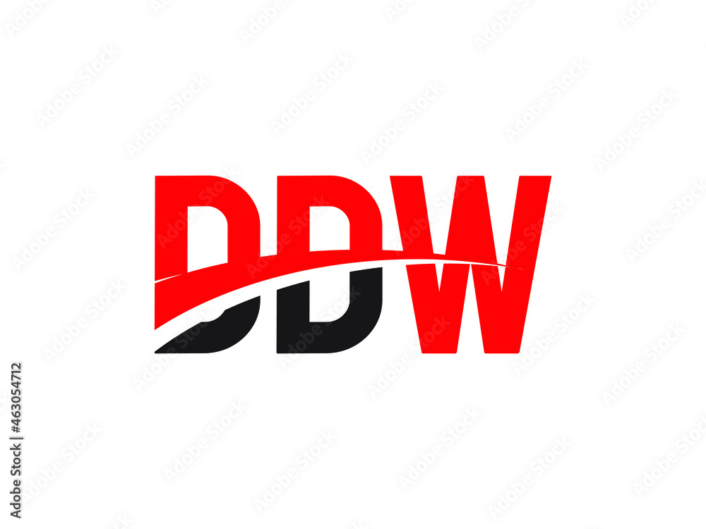 DDW Letter Initial Logo Design Vector Illustration