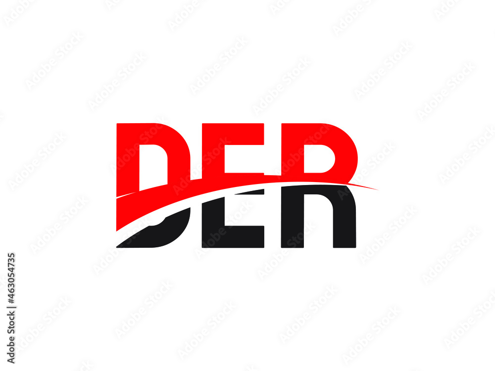 Obraz premium DER Letter Initial Logo Design Vector Illustration