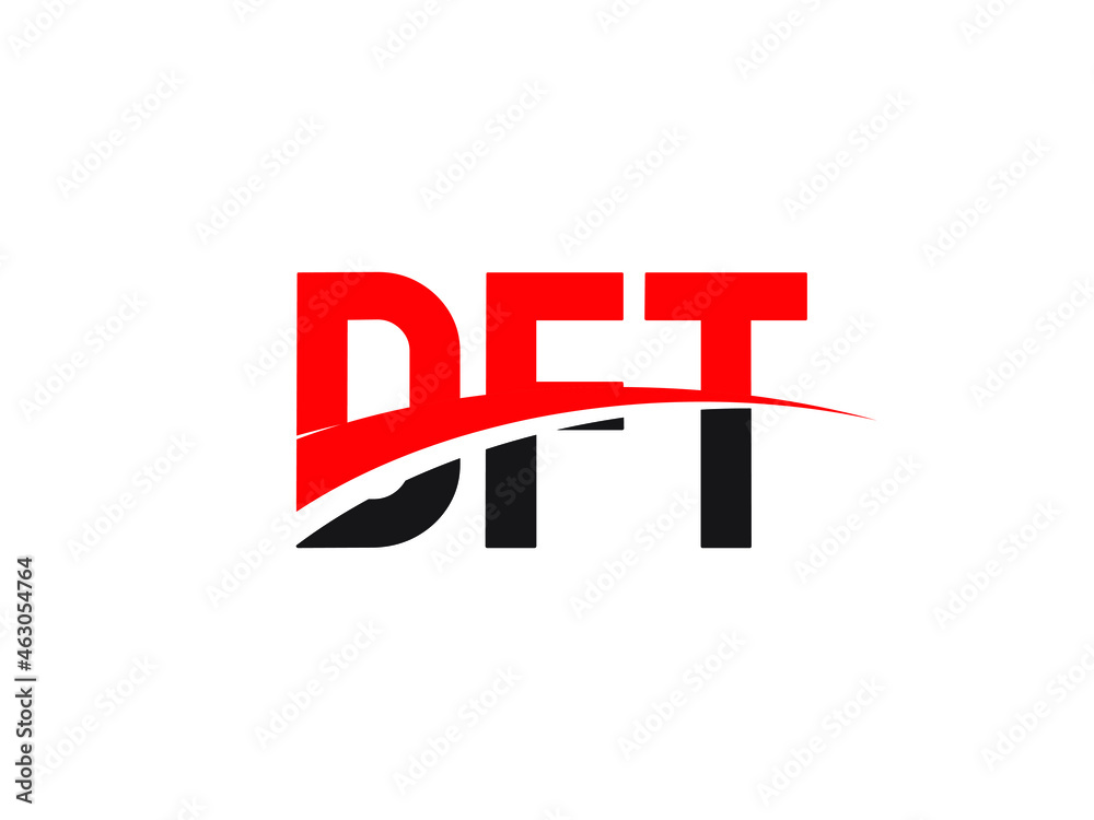 Obraz premium DFT Letter Initial Logo Design Vector Illustration