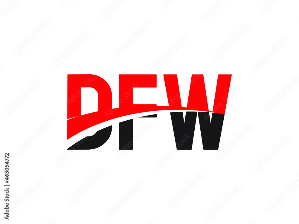DFW Letter Initial Logo Design Vector Illustration DFW Letter Initial Logo Design Vector Illustration