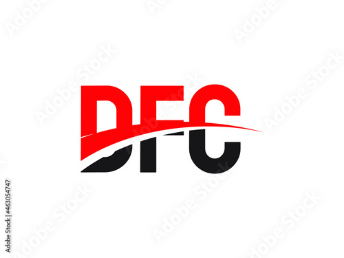 DFC Letter Initial Logo Design Vector Illustration