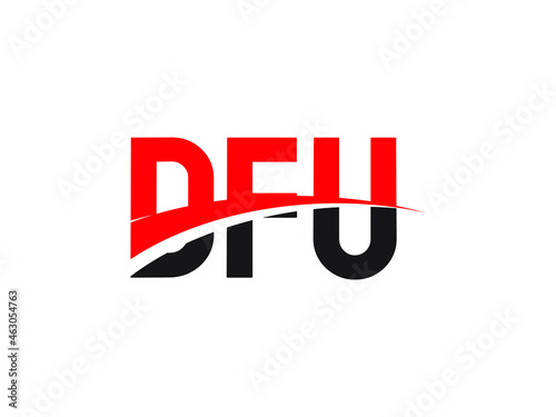 DFU Letter Initial Logo Design Vector Illustration photo
