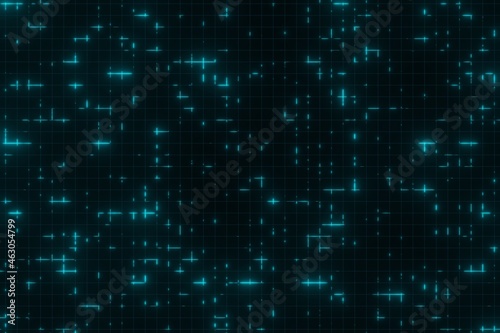 Futuristic Blue Glowing neon lines Lights SPACE background 3D rendering