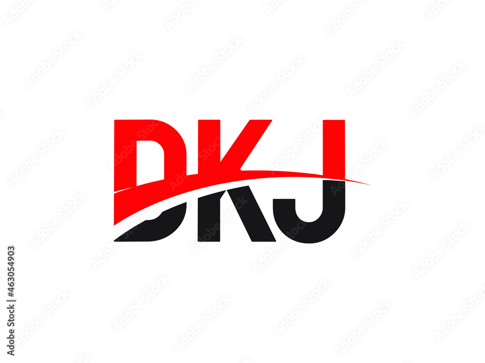 DKJ Letter Initial Logo Design Vector Illustration DKJ Letter Initial Logo Design Vector Illustration