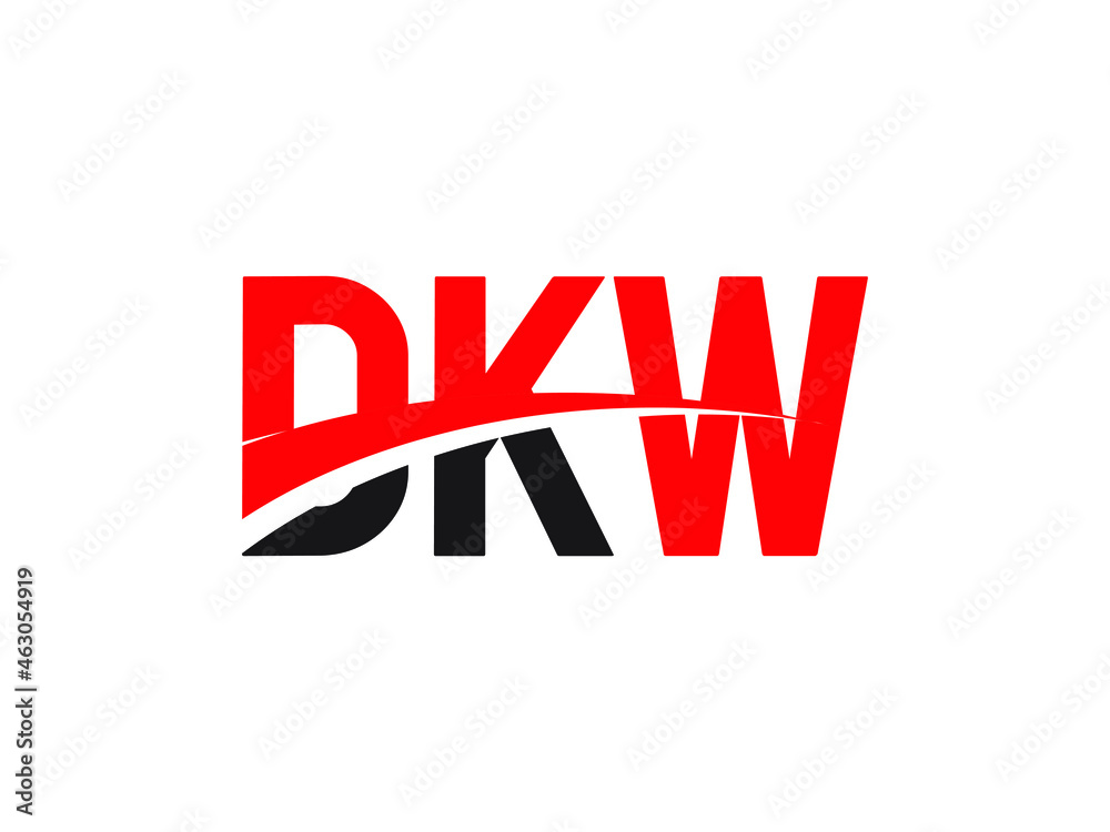 DKW Letter Initial Logo Design Vector Illustration