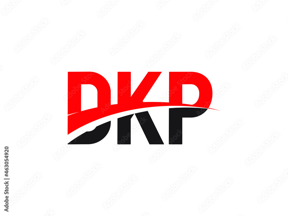 DKP Letter Initial Logo Design Vector Illustration