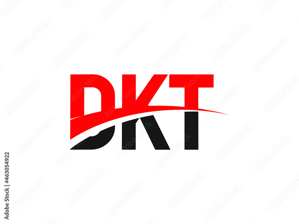 Obraz premium DKT Letter Initial Logo Design Vector Illustration