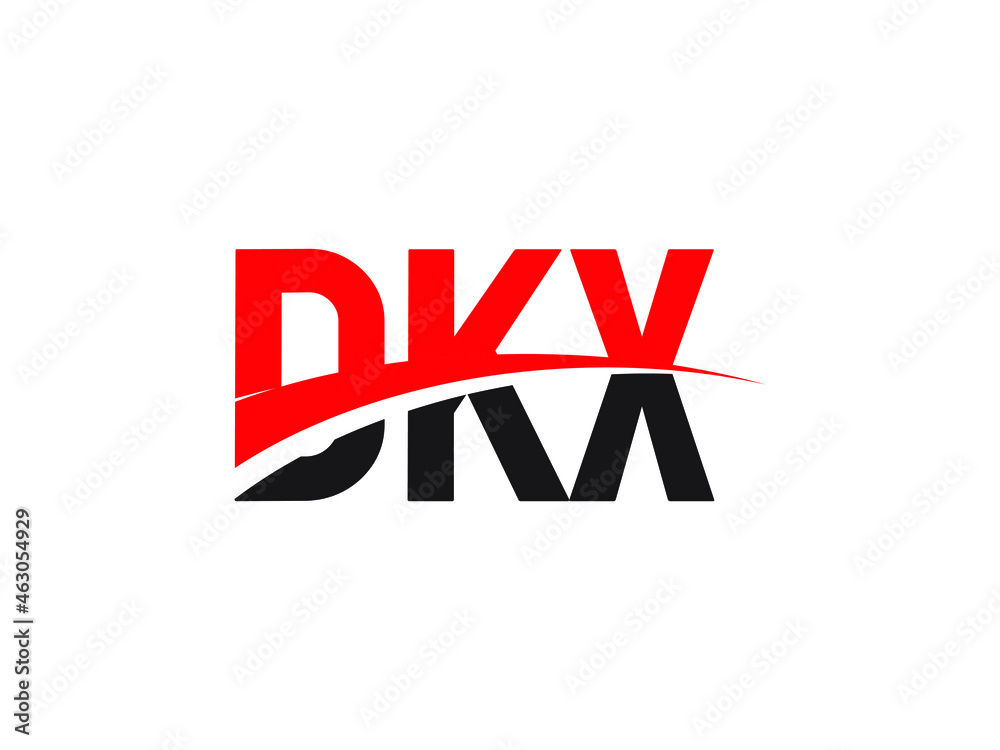 DKX Letter Initial Logo Design Vector Illustration