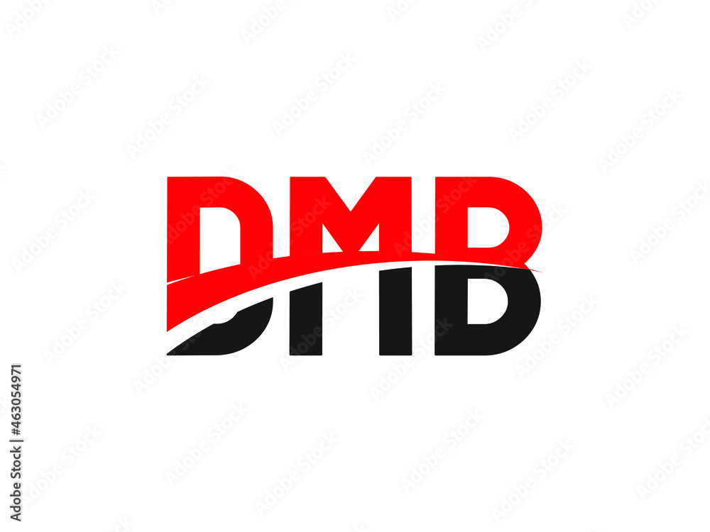 DMB Letter Initial Logo Design Vector Illustration