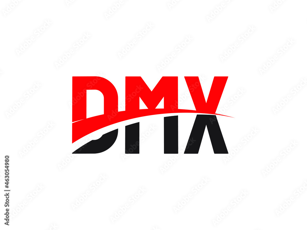 DMX Letter Initial Logo Design Vector Illustration