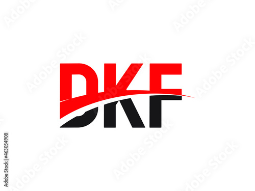 DKF Letter Initial Logo Design Vector Illustration