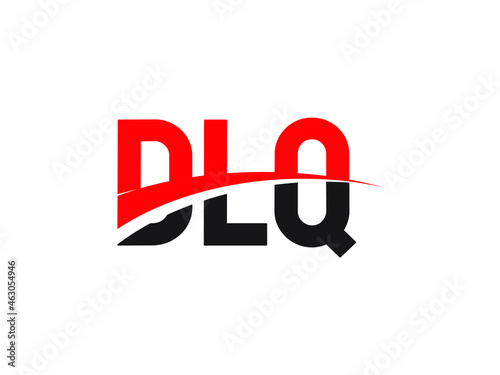 DLQ Letter Initial Logo Design Vector Illustration
