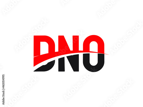 DNO Letter Initial Logo Design Vector Illustration