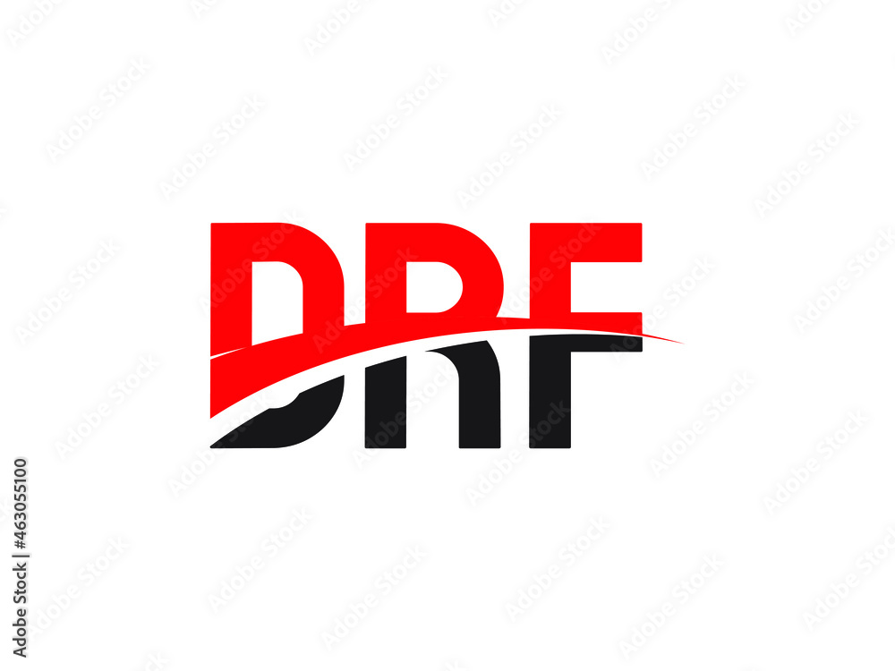 DRF Letter Initial Logo Design Vector Illustration