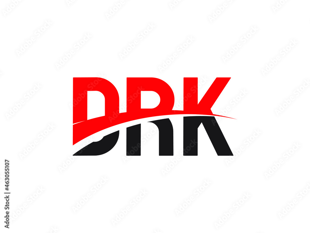 DRK Letter Initial Logo Design Vector Illustration DRK Letter Initial Logo Design Vector Illustration