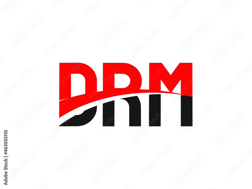 DRM Letter Initial Logo Design Vector Illustration