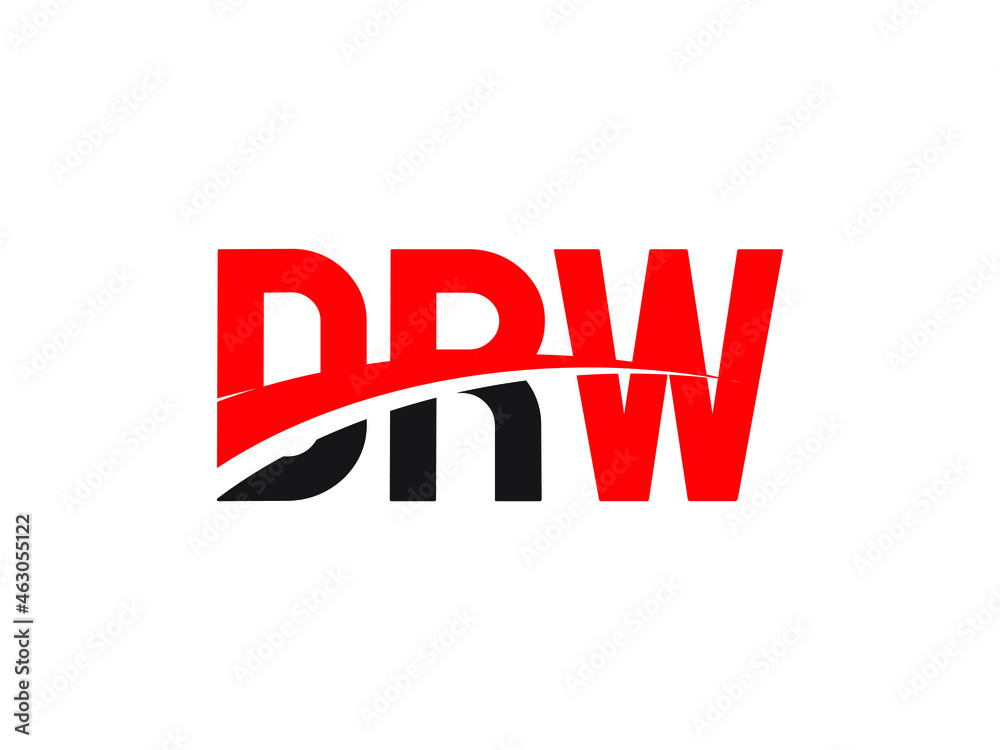 DRW Letter Initial Logo Design Vector Illustration