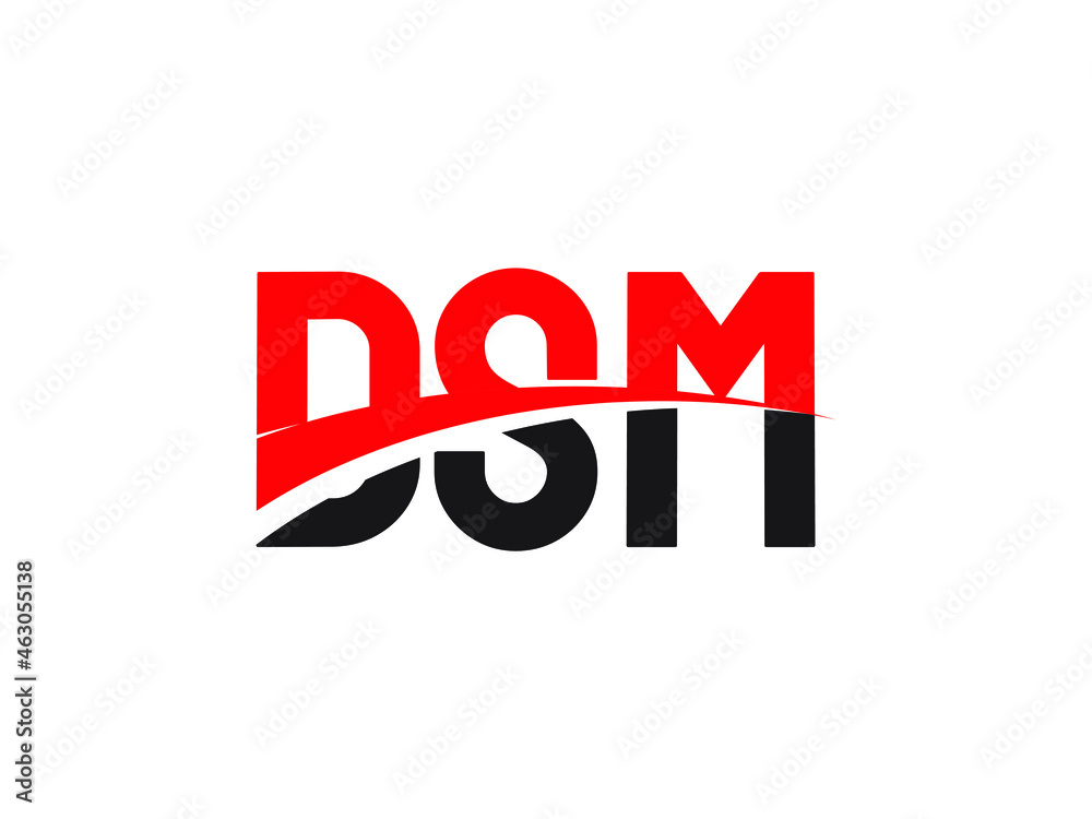 DSM Letter Initial Logo Design Vector Illustration DSM Letter Initial Logo Design Vector Illustration
