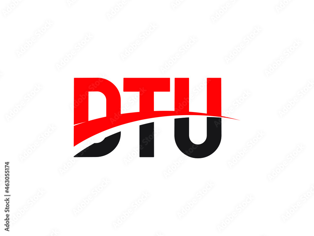 DTU Letter Initial Logo Design Vector Illustration DTU Letter Initial Logo Design Vector Illustration