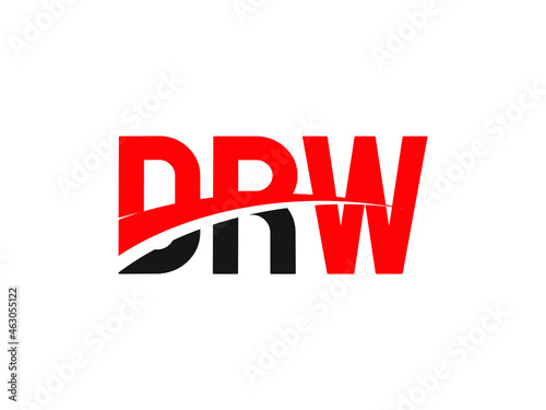 DRW Letter Initial Logo Design Vector Illustration