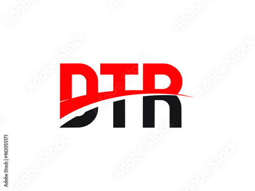 DTR Letter Initial Logo Design Vector Illustration photo
