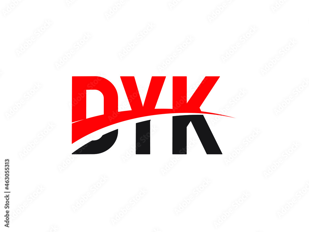 Obraz premium DYK Letter Initial Logo Design Vector Illustration