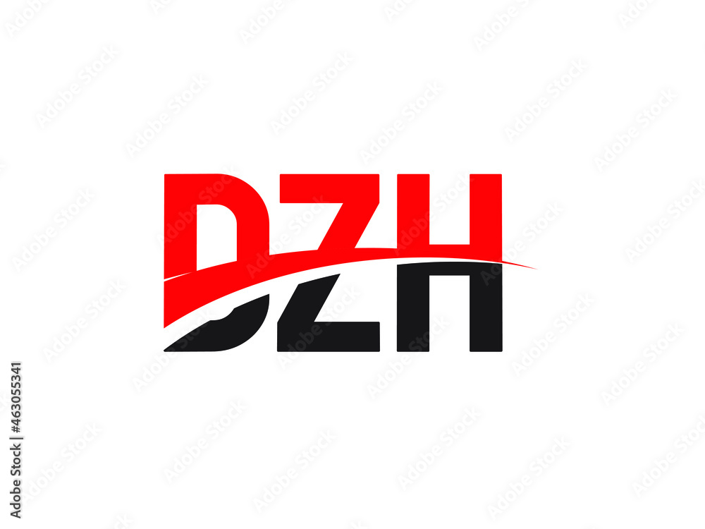 Obraz premium DZH Letter Initial Logo Design Vector Illustration