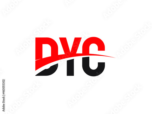 DYC Letter Initial Logo Design Vector Illustration photo