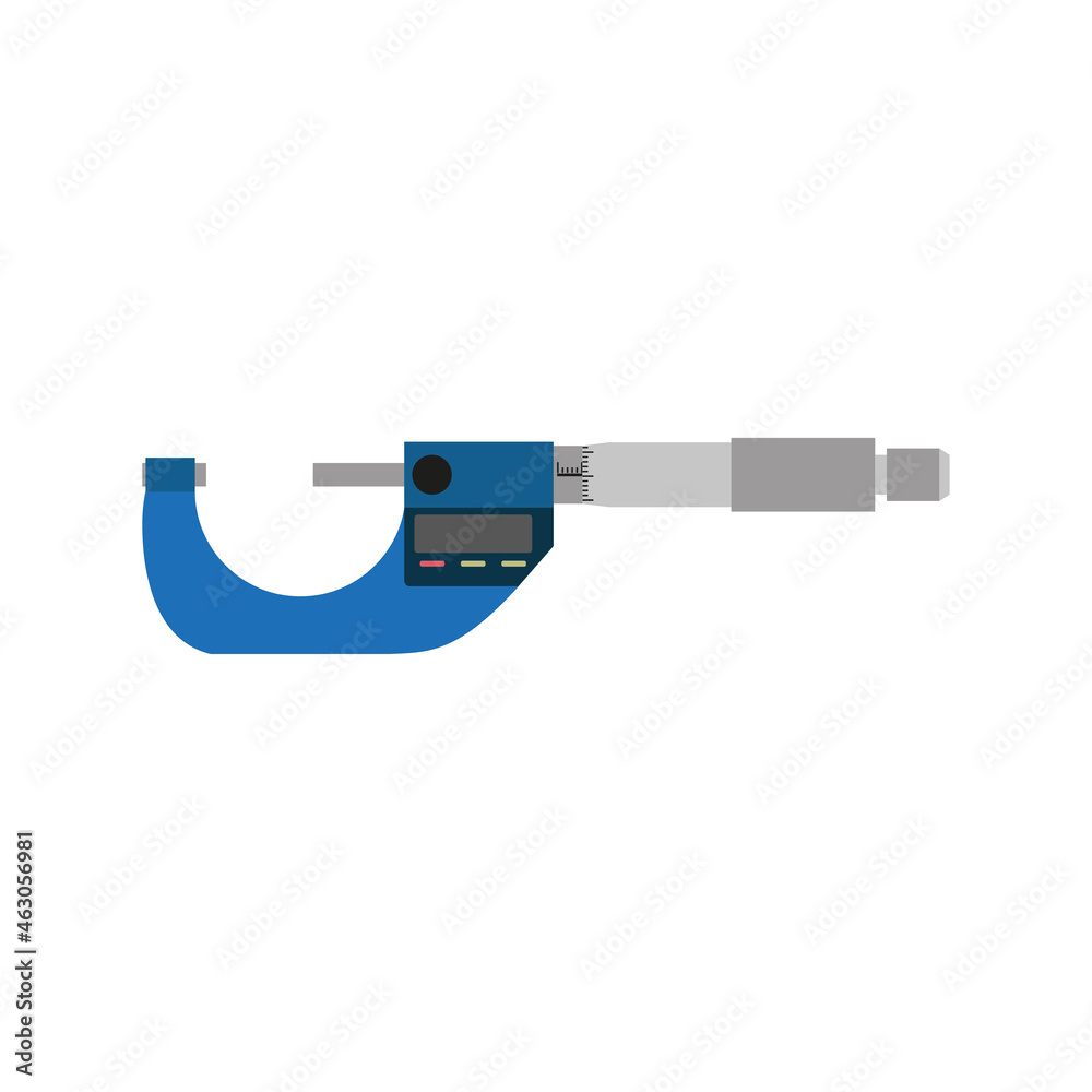 Vector illustration of micrometer Vector illustration of micrometer