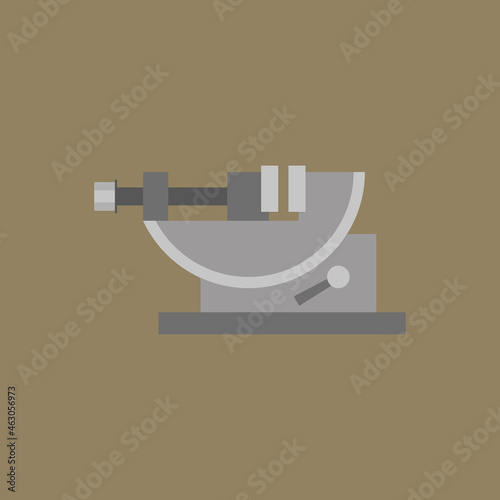 Vector illustration of precision sine bar vice