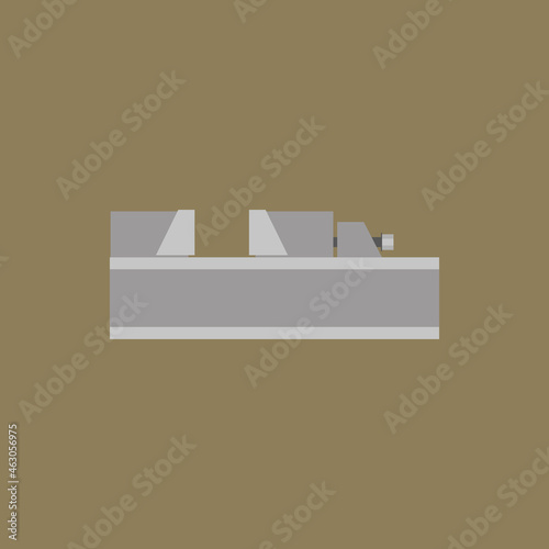 Vector illustration of machine vice