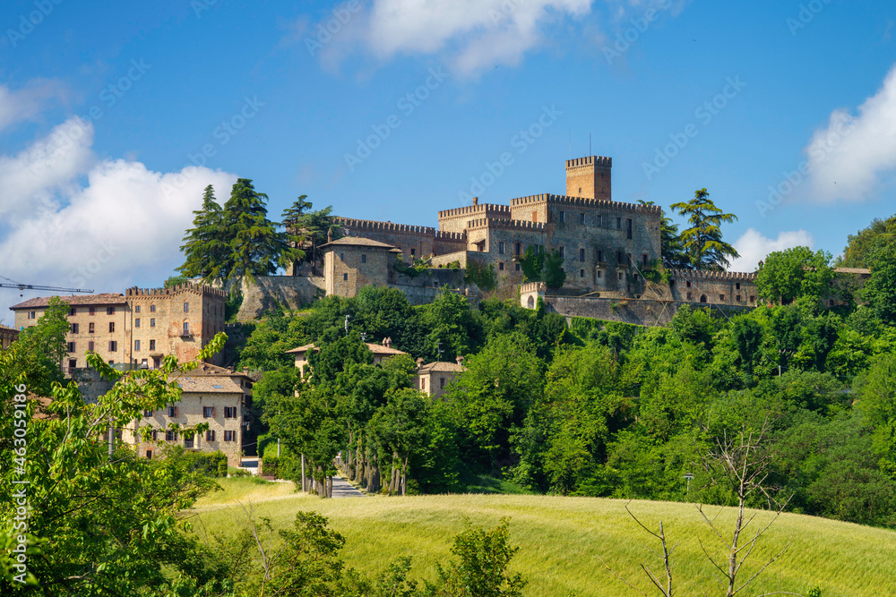 Panoramic view of Tabiano, Parma province