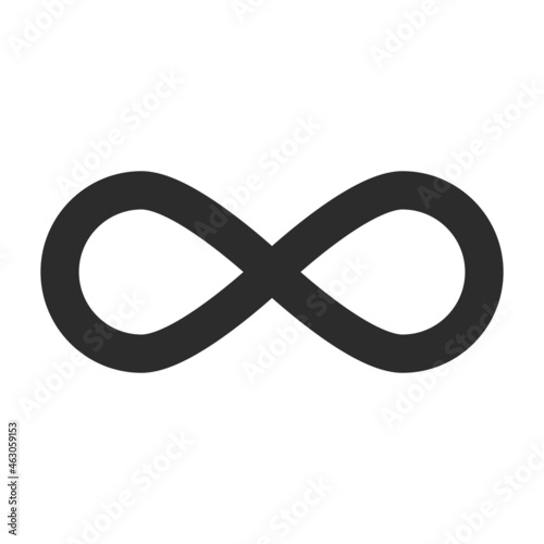 Infinity, eternity symbol. Isolated vector clip art.