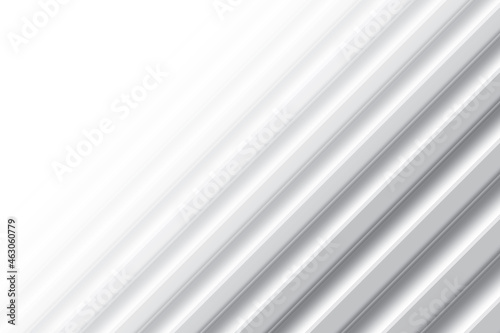 Abstract white and gray color, modern design background with geometric shape. Vector illustration.