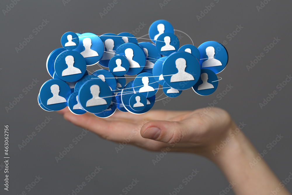 Business and communications group digital Business and communications group digital