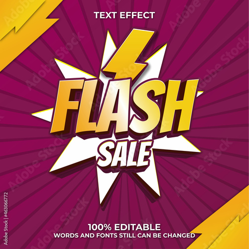 flash sale text effect