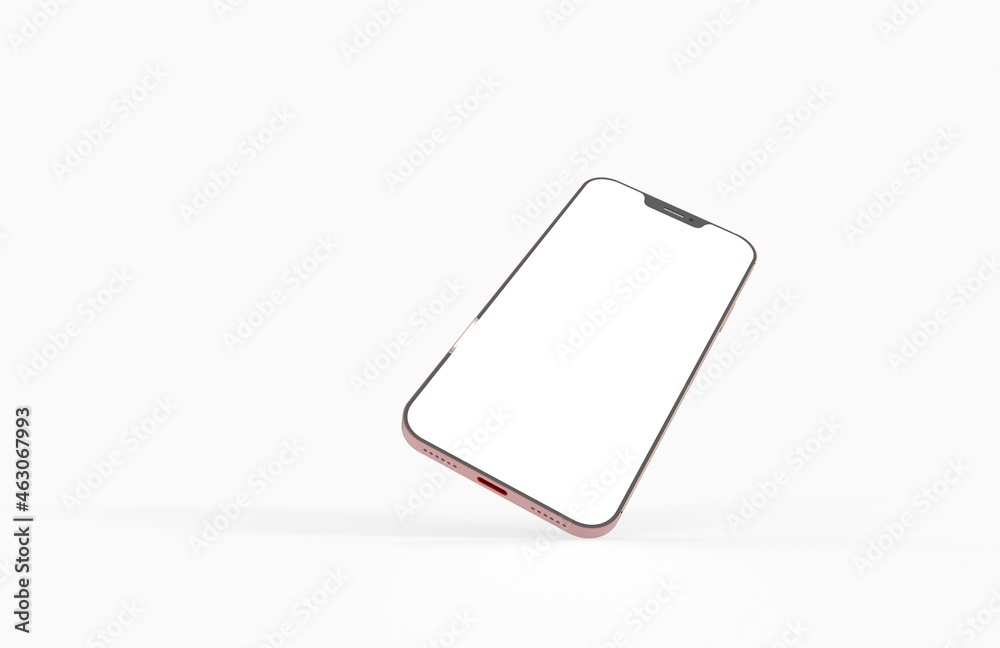 Smartphone frameless blank screen mockup template 3d Smartphone frameless blank screen mockup template 3d