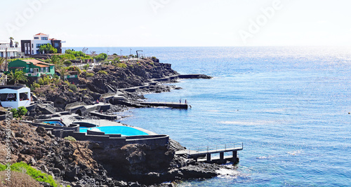 Paseo y piscinas de La Caleta, Valverde, El Hierro, Santa Cruz de Tenerife, Islas Canarias, España, Europa
