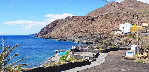 Paseo y piscinas de La Caleta, Valverde, El Hierro, Santa Cruz de Tenerife, Islas Canarias, España, Europa
